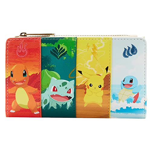 Loungefly Pokemon Elements Flap Wallet, Multi, Geldbörse von Loungefly