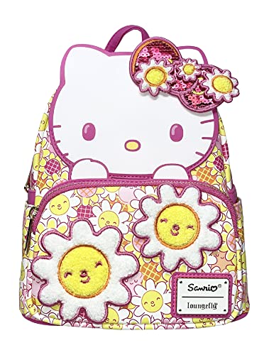 Loungefly Sanrio Hello Kitty Floral Cosplay Damen Doppelriemen Schultertasche Geldbörse, Pink, Medium von Loungefly