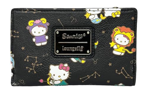 Loungefly Sanrio Hello Kitty Zodiac Updated Allover Print Zip Around Wallet von Loungefly