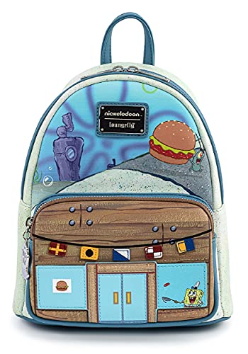 Loungefly Spongebob Squarepant Krusty Krab Womens Double Strap Shoulder Bag Purse von Loungefly