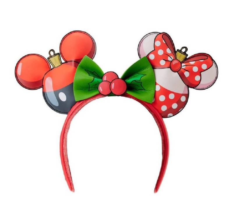 Loungefly Stirnband Disney Mickey & Minnie Christmas ear Stirnband von Loungefly