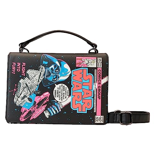 Loungefly Stitch Shoppe Damen Star Wars Dark Side Vs. Light Side Light Up Crossbody Bag Geldbörse, Mehrfarbig, Einheitsgröße von Loungefly