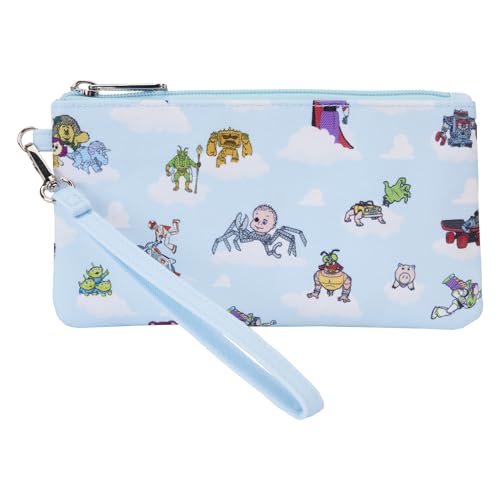 Loungefly Toy Story Movie Collab All Over Print Nylon Wristlet Wallet Blue, blau, Einheitsgröße von Loungefly