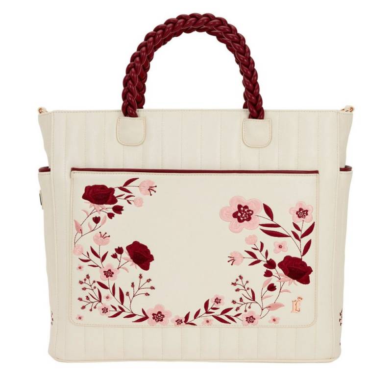 Loungefly Umhängetasche Loungefly Umhängetasche Figural Cream & Red Floral von Loungefly