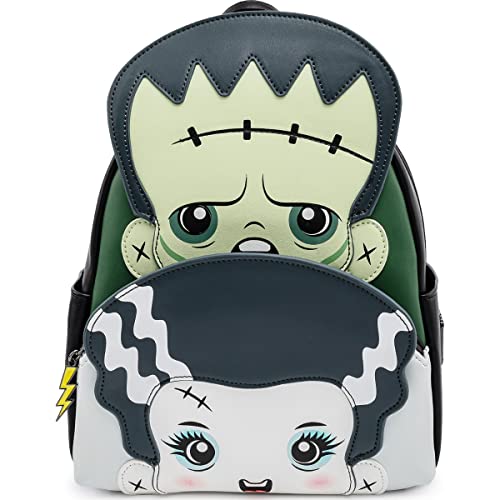 Loungefly Universal Monsters Frankie and Bride Cosplay Womens Double Strap Shoulder Bag Purse von Loungefly