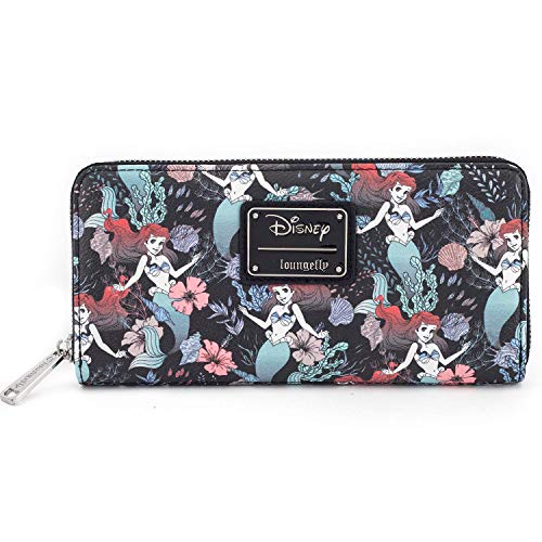 Loungefly x Ariel Floral Zip Around Wallet von Loungefly