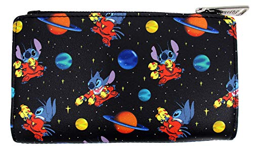 Loungefly x Disney Lilo and Stitch in Space Allover-Print Flap Wallet von Loungefly