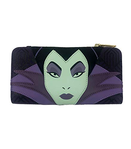 Loungefly x Disney Maleficent Villains Top Zip Wallet von Loungefly