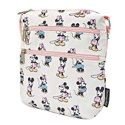 Loungefly x Disney Pastell Mickey & Minnie AOP Umhängetasche von Loungefly