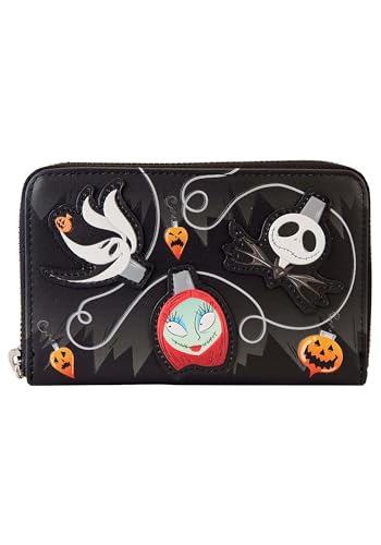 Loungefly Disney Nightmare Before Christmas Tree Lights Wallet Disney, Schwarz, Einheitsgröße, Geldbörse von Loungefly