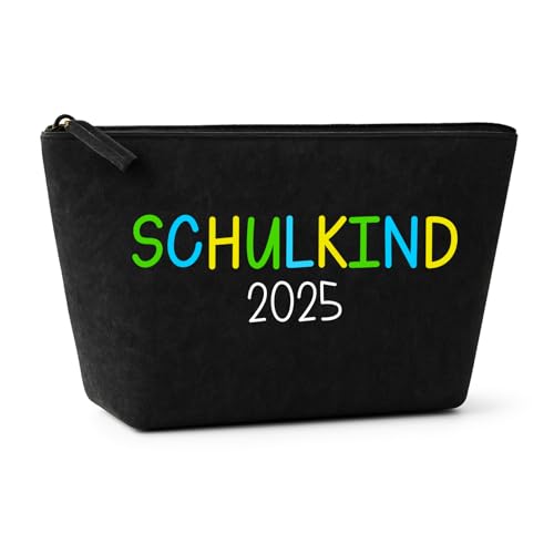 Federmäppchen Einschulung Kinder – Schulmäppchen 1 Klasse Jungen Mädchen – Mäppchen Schulstart Filz – Stifteetui Schulkind – Stiftetasche Schultüte – Etui Schulanfang – Federtasche Schule (Dunkelgrau) von Lounis