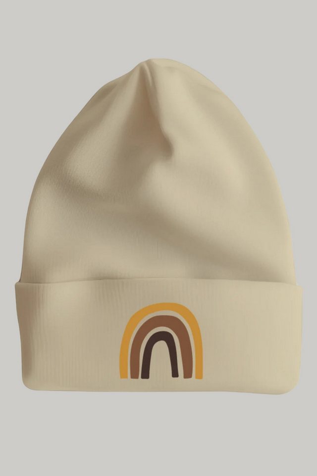 Lounis Jerseymütze Ripp Mütze Regenbogen - Kinderbekleidung Bio-Baumwolle von Lounis