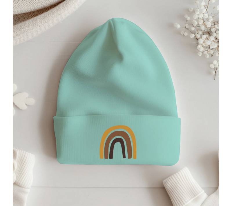 Lounis Jerseymütze Ripp Mütze Regenbogen - Kinderbekleidung Bio-Baumwolle von Lounis