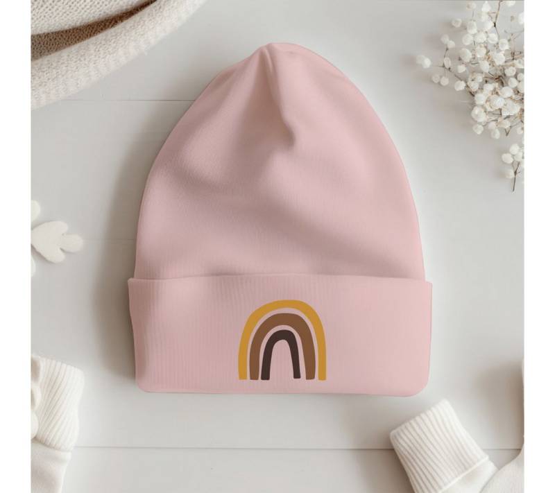 Lounis Jerseymütze Ripp Mütze Regenbogen - Kinderbekleidung Bio-Baumwolle von Lounis