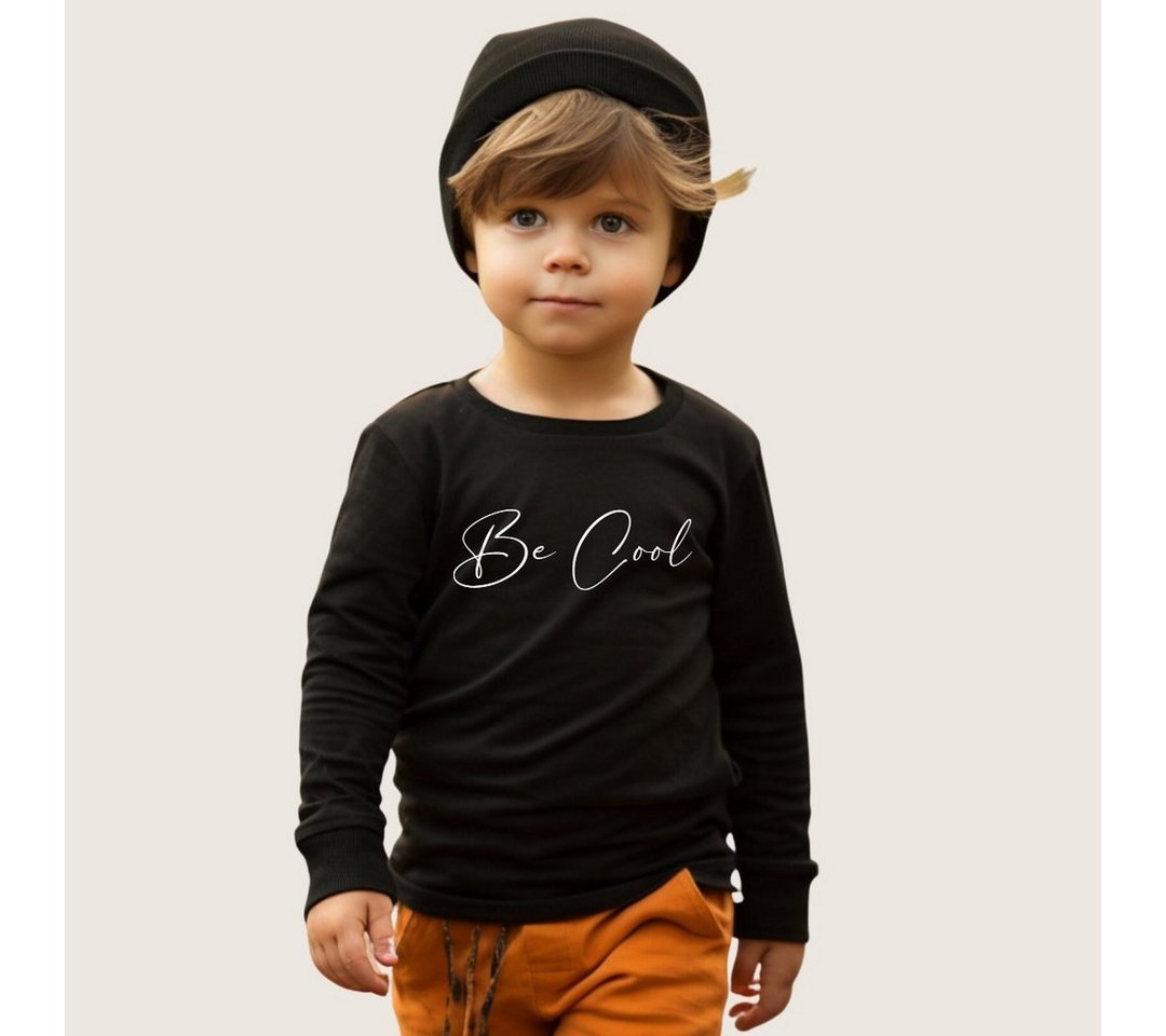 Lounis Langarmshirt Be Cool - Kinder Langarmshirt - Shirt mit Spruch - Babys & Kleinkinder Baumwolle von Lounis