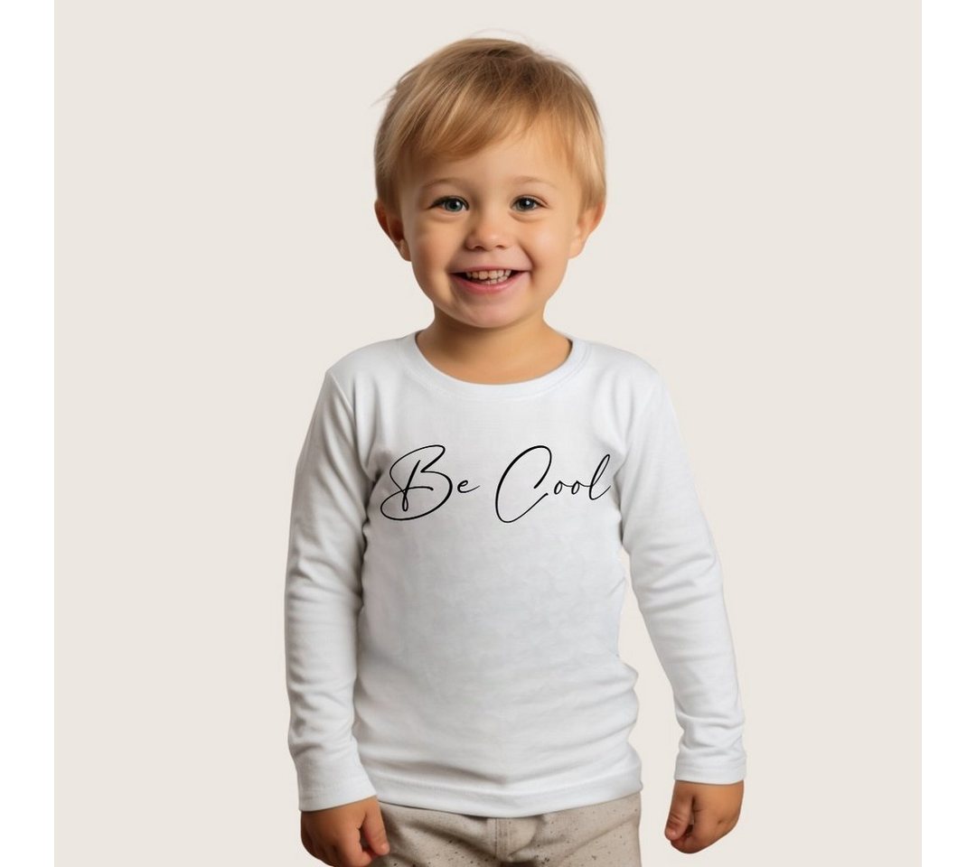 Lounis Langarmshirt Be Cool - Kinder Langarmshirt - Shirt mit Spruch - Babys & Kleinkinder Baumwolle von Lounis