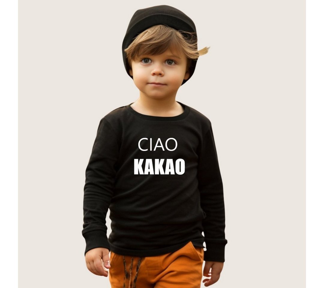 Lounis Langarmshirt Ciao Kakao - Kinder Langarmshirt - Shirt mit Spruch - Babyshirt Baumwolle von Lounis