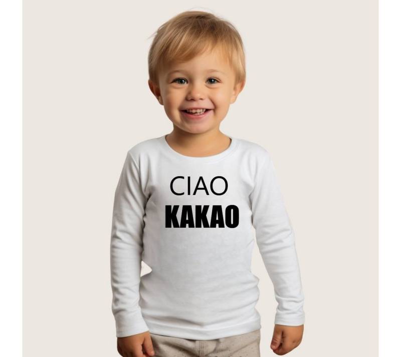 Lounis Langarmshirt Ciao Kakao - Kinder Langarmshirt - Shirt mit Spruch - Babyshirt Baumwolle von Lounis