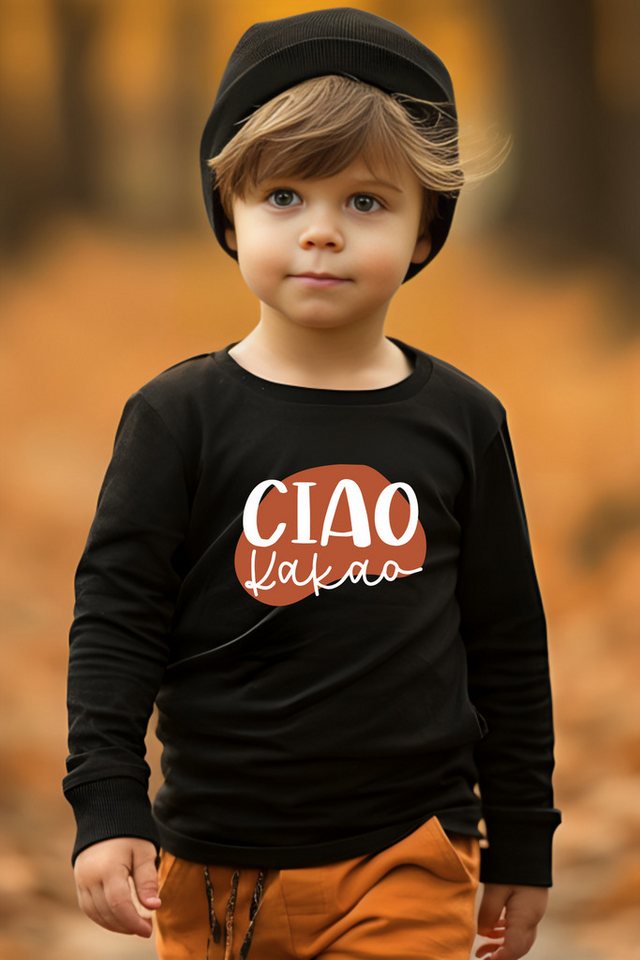 Lounis Langarmshirt Ciao Kakao - Kindershirt - Babys und Kinder - 100% Bio-Baumwolle von Lounis