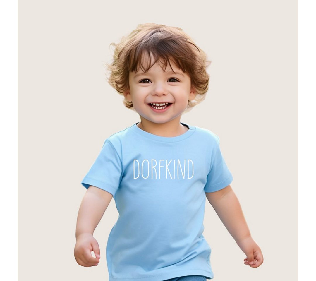 Lounis Print-Shirt Dorfkind - Kinder T-Shirt - Shirt mit Spruch - Babyshirt von Lounis