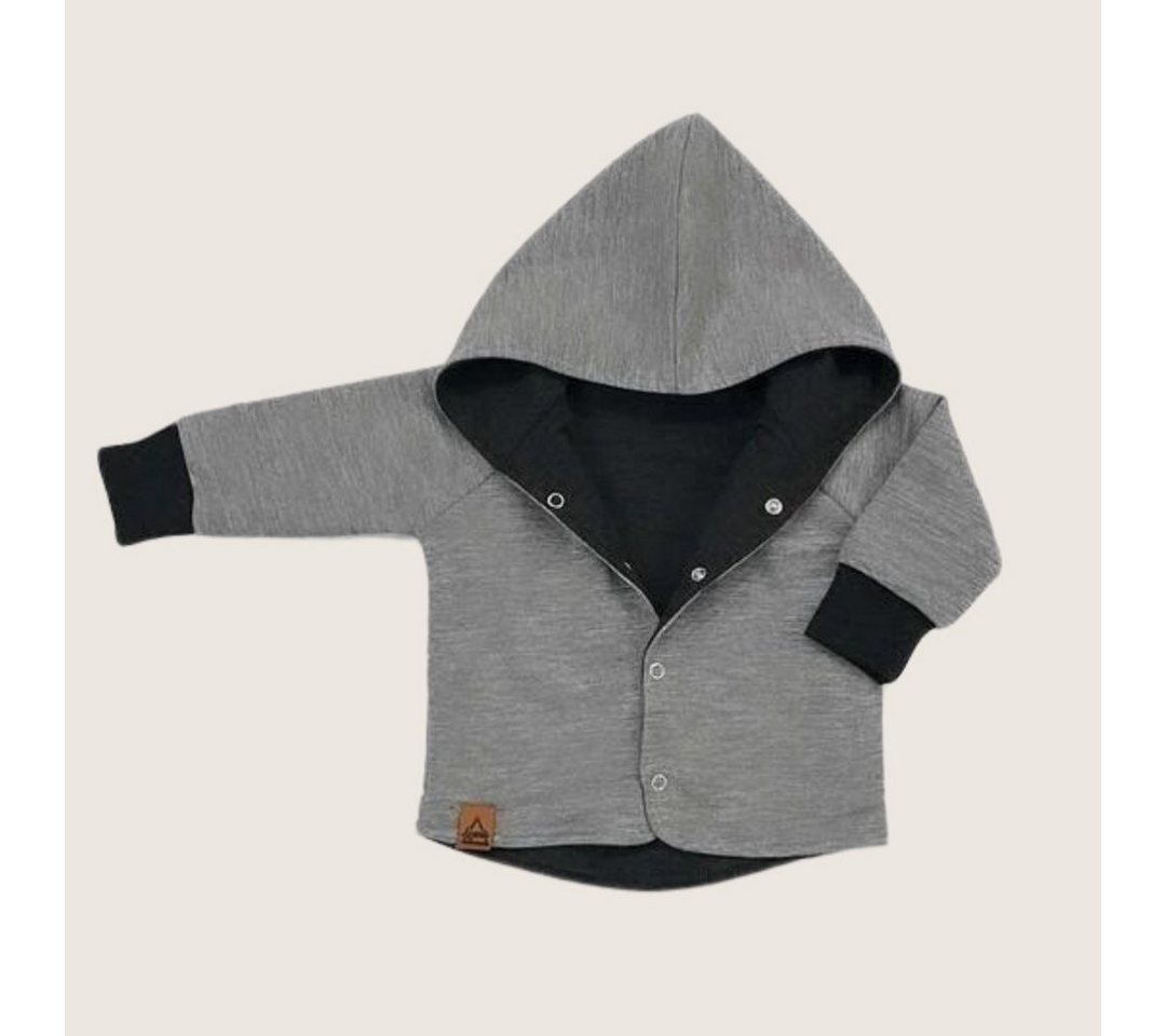 Lounis Wendejacke Kinderjacke - Babyjacke - dunkelgrau/hellgrau - für Babys und Kinder (1-St) von Lounis