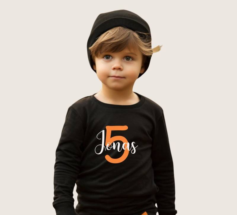 Geburtstagsshirt Mit Zahl Und Name | Personalisiertes 1-10 Jahre Namensshirt Geburtstag von LounisShop