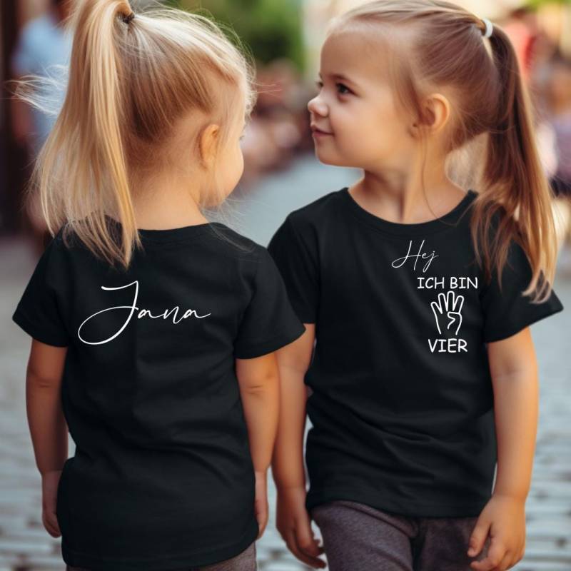 Geburtstagsshirt Mit Zahl Und Name | Personalisiertes 1-5 Jahre Shirt Wunschalter Geburtstag von LounisShop