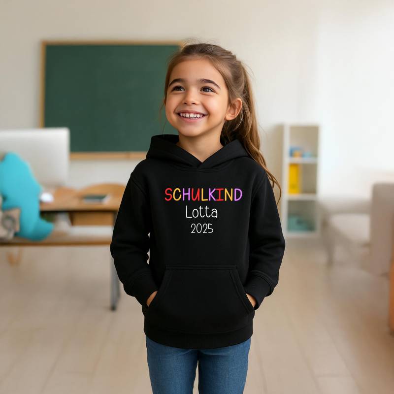 Personalisierter Hoodie Schulkind 2025 | Einschulung Geschenk Erster Schultag Kinder Pullover Mit Name Kita Abschied Schul T-Shirt von LounisShop