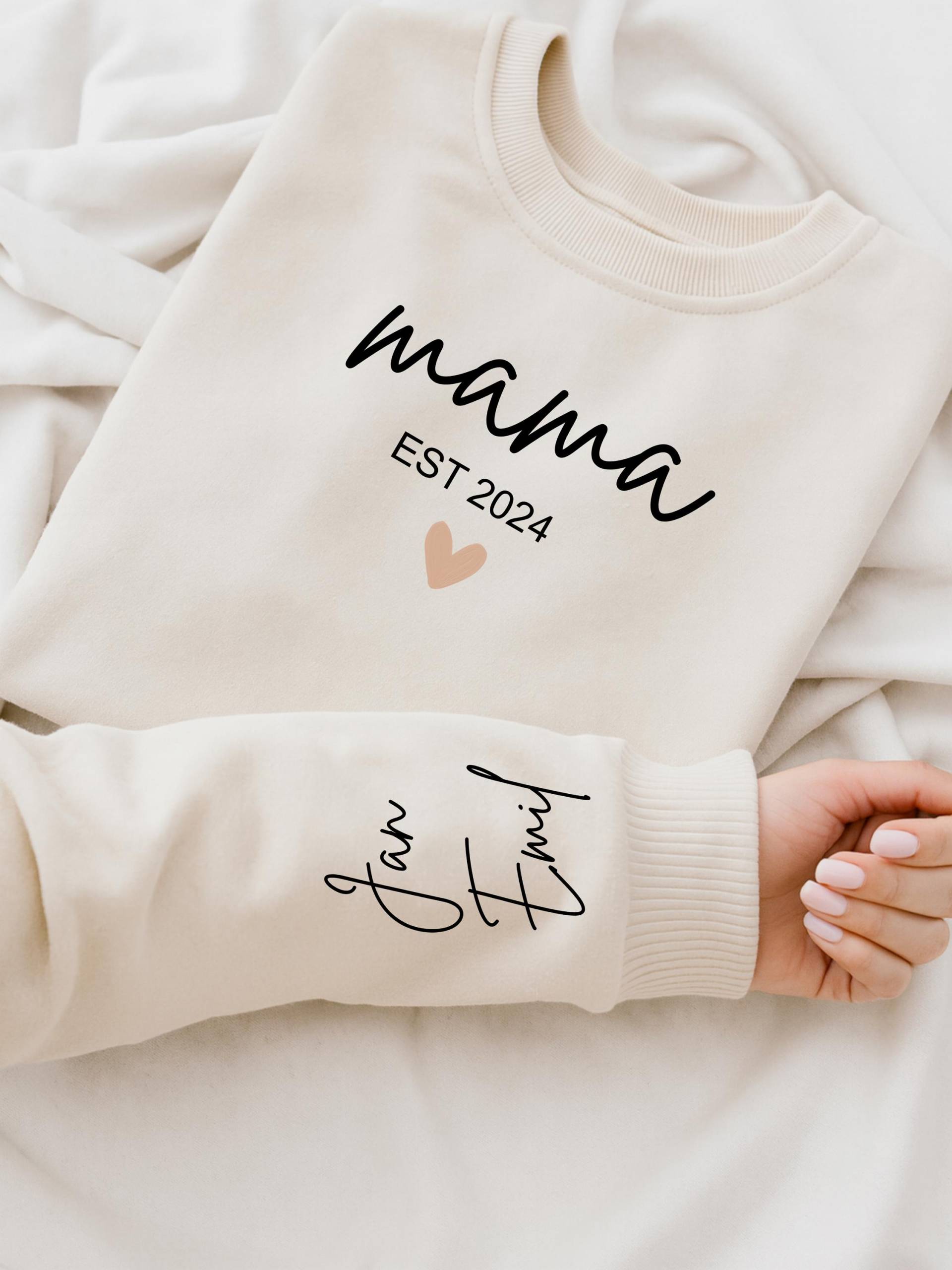 Personalisiertes Mama Sweatshirt Mit Jahreszahl - Cooler Pullover, Ideal Für Den Herbst & Als Geschenk Die Beste Der Welt von LounisShop