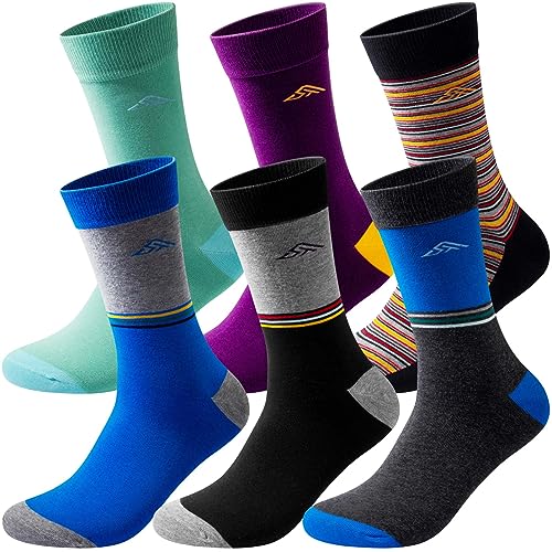 Lounwee Baumwolle Business Socken Herren: 6er Pack Premium Herrensocken Bunt Mit Drei Größen 39-42 43-46 47-50 von Lounwee