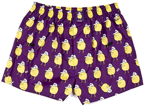 Lousy Livin Underwear Herren Boxershorts Zitrone Purple Gr. XL von Lousy Livin