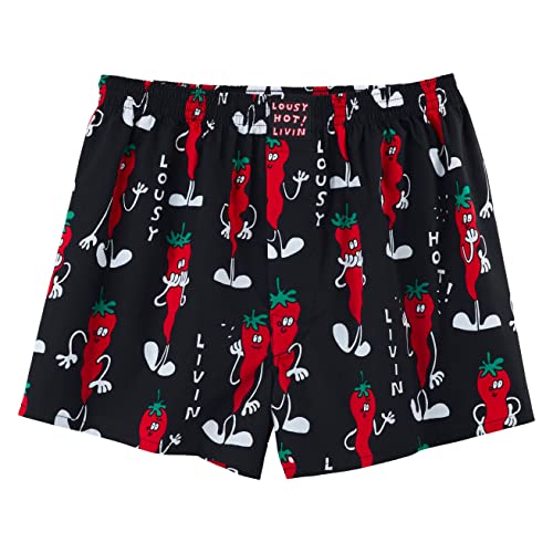 Lousy Livin Boxershorts Chilli (Black) (as3, Alpha, m, Regular, Regular, M) von Lousy Livin