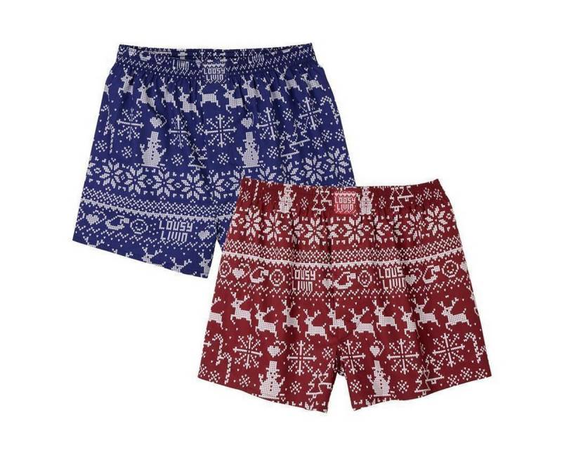 Lousy Livin Boxershorts Lousy Livin 2Pack Boxershorts "2Pack Scandi" (Boxershorts, Boxershorts) von Lousy Livin