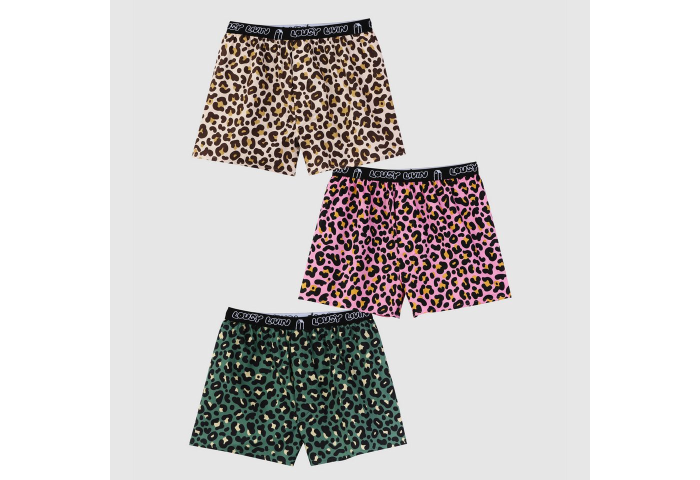 Lousy Livin Boxershorts Lousy Livin 3-Pack Boxersbriefs Leroy (Boxershorts, Boxershorts) von Lousy Livin