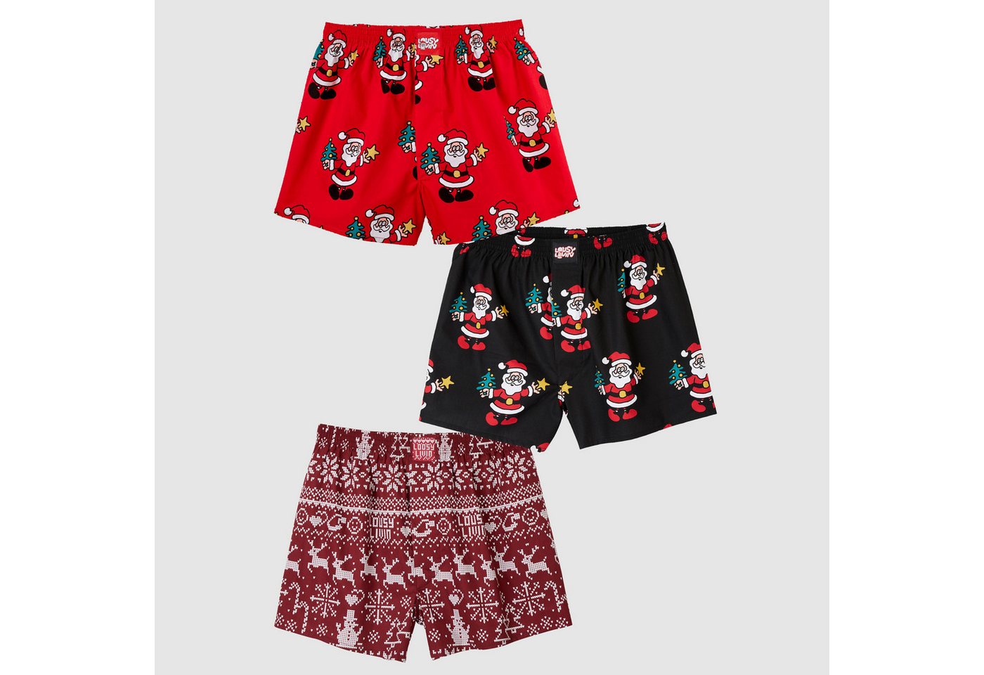 Lousy Livin Boxershorts Lousy Livin 3-Pack Boxershorts "Fun Box 3Pack" (Boxershorts, Boxershorts) von Lousy Livin