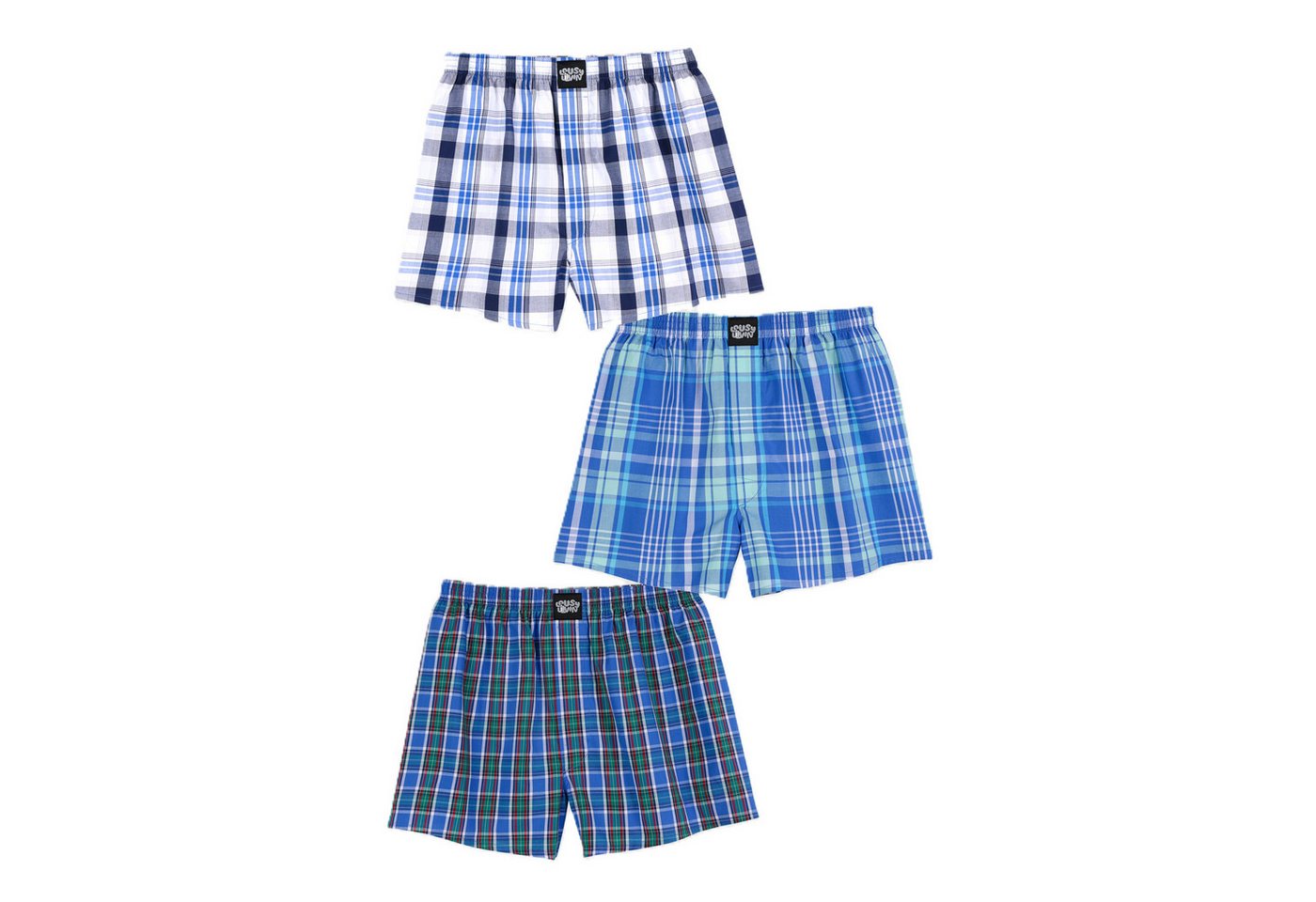 Lousy Livin Boxershorts Lousy Livin 3Pack Boxershorts Organic Check von Lousy Livin