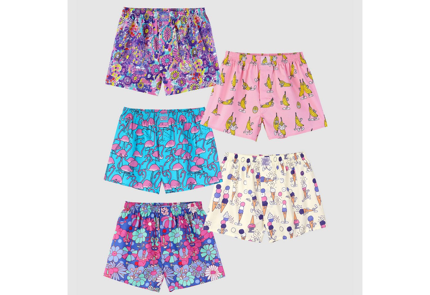 Lousy Livin Boxershorts Lousy Livin 5-Pack Boxershorts Smooth (Boxershorts, Boxershorts) von Lousy Livin