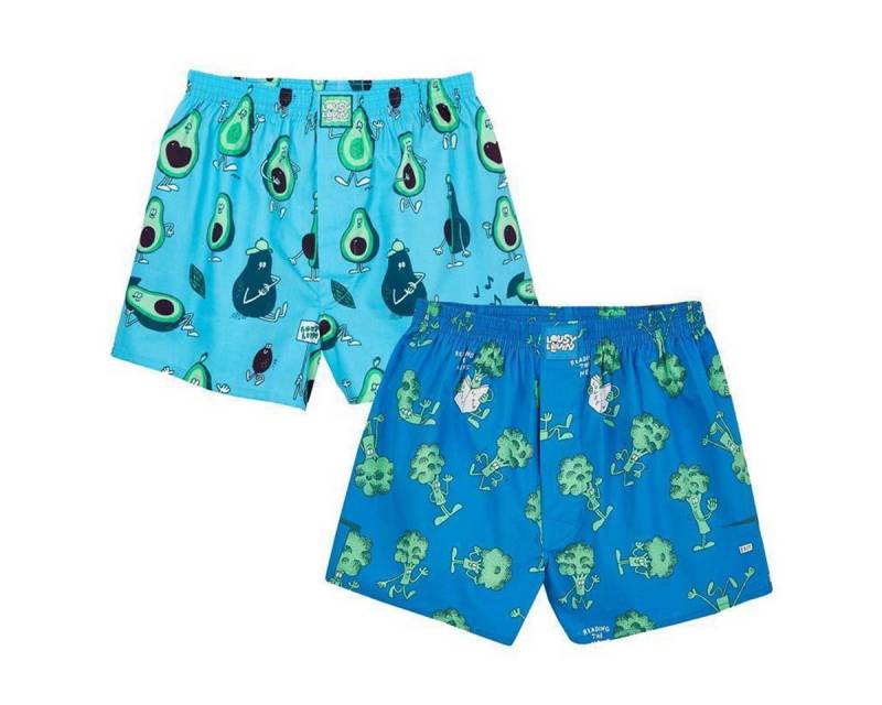 Lousy Livin Boxershorts Lousy Livin Boxershorts 2-Pack Avocado & Broccoli (Boxershorts, Boxershorts) von Lousy Livin
