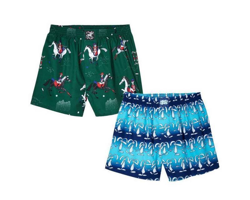 Lousy Livin Boxershorts Lousy Livin Boxershorts "Polo & Sundays" Green Blue M (Boxershorts, Boxershorts) von Lousy Livin