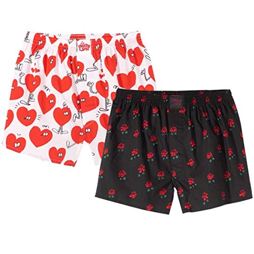 Lousy Livin Boxershorts Rose & Valentines - M von Lousy Livin