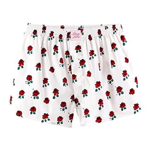 Lousy Livin Boxershorts Roses (White) (as3, Alpha, l, Regular, Regular) von Lousy Livin