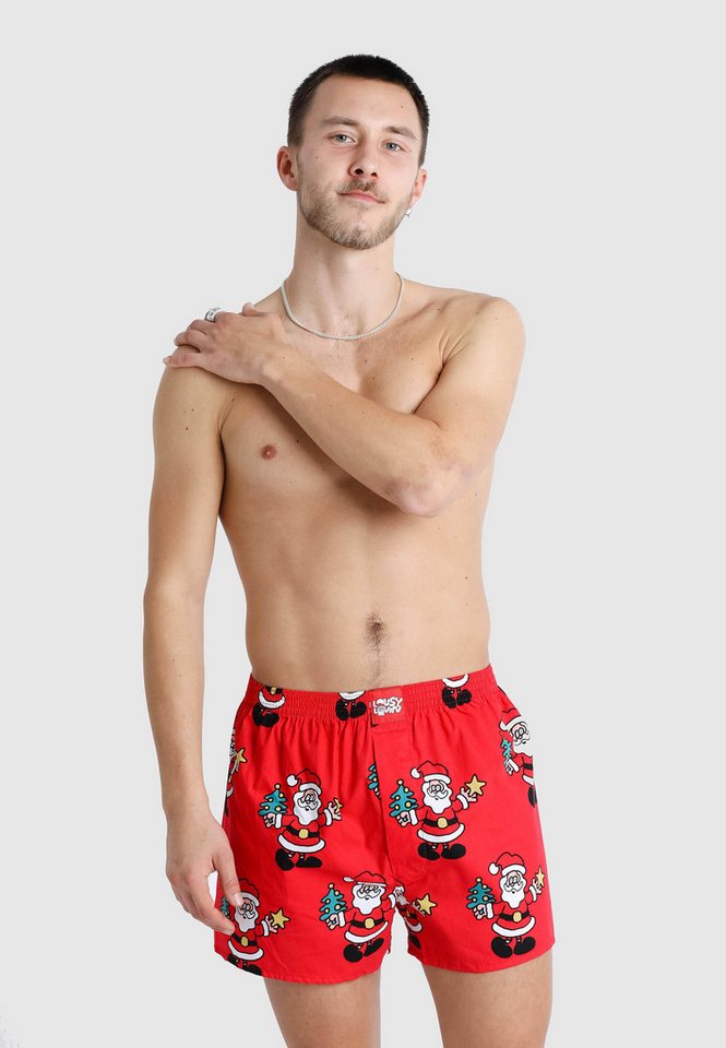 Lousy Livin Boxershorts Santa mit Wihnachtsmann Print Lousy Livin Boxershorts Santa mit Wihnachtsmann Print von Lousy Livin