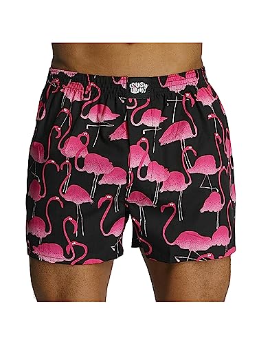 Lousy Livin Underwear Herren Boxershorts Flamingos Black, Black, S von Lousy Livin