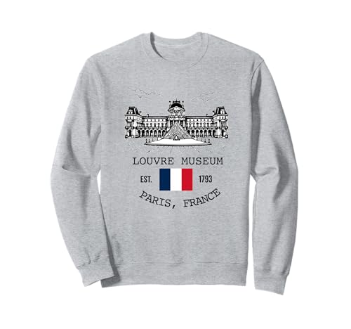 Louvre Museum Paris Flagge Souvenir Herren Damen Mädchen Jungen Sweatshirt von Louvre Museum Paris France Merch