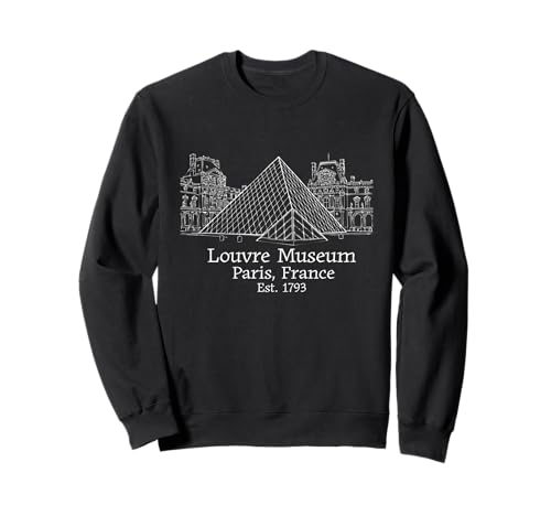 Louvre Museum Paris Flagge Souvenir Herren Damen Mädchen Jungen Sweatshirt von Louvre Museum Paris France Merch