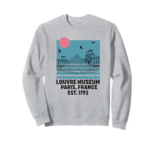 Louvre Museum Paris Flagge Souvenir Herren Damen Mädchen Jungen Sweatshirt von Louvre Museum Paris France Merch