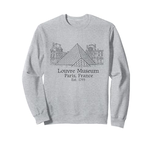 Louvre Museum Paris Flagge Souvenir Herren Damen Mädchen Jungen Sweatshirt von Louvre Museum Paris France Merch