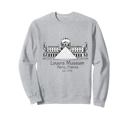 Louvre Museum Paris Flagge Souvenir Herren Damen Mädchen Jungen Sweatshirt von Louvre Museum Paris France Merch