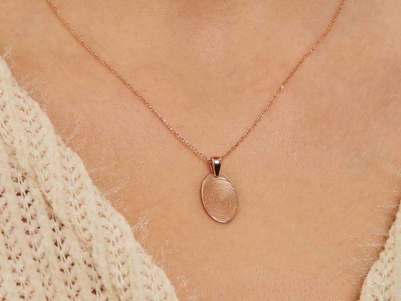 Fingerabdruck-Kette/Fingerabdruck Schmuck Für Sie von LouweJewelry