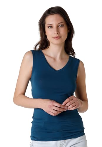 LOVABLE Damen Termica Con Spalla Larga Thermal Viscose Tanktop, Ottanium, X-Large von Lovable